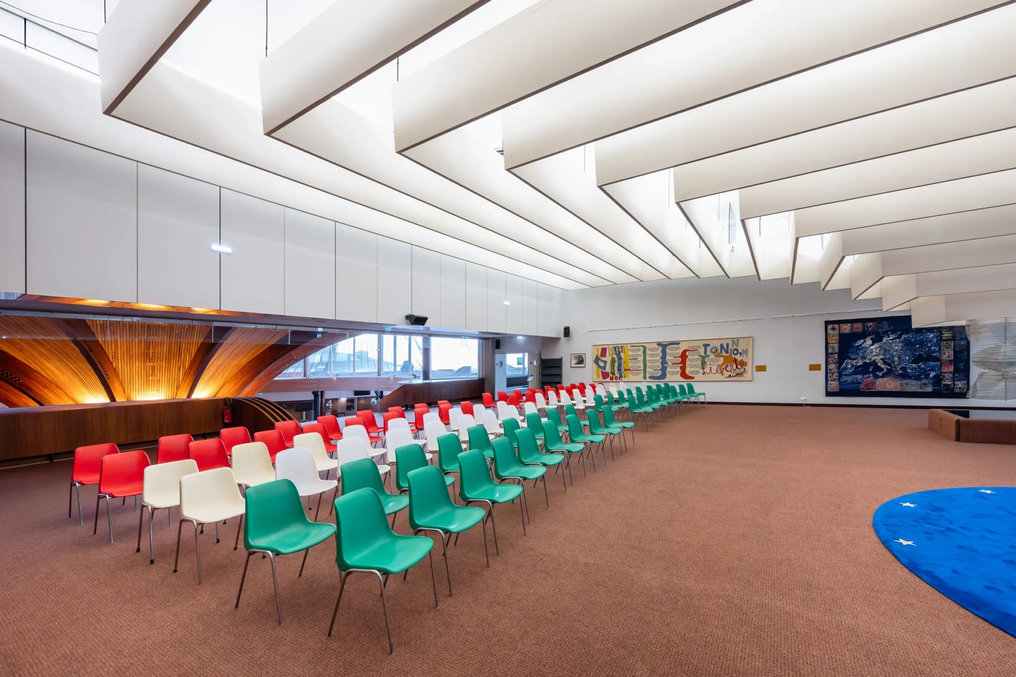 Conseil de l'Europe à Strasbourg photographie d'architecture prise par Cyril Bécard