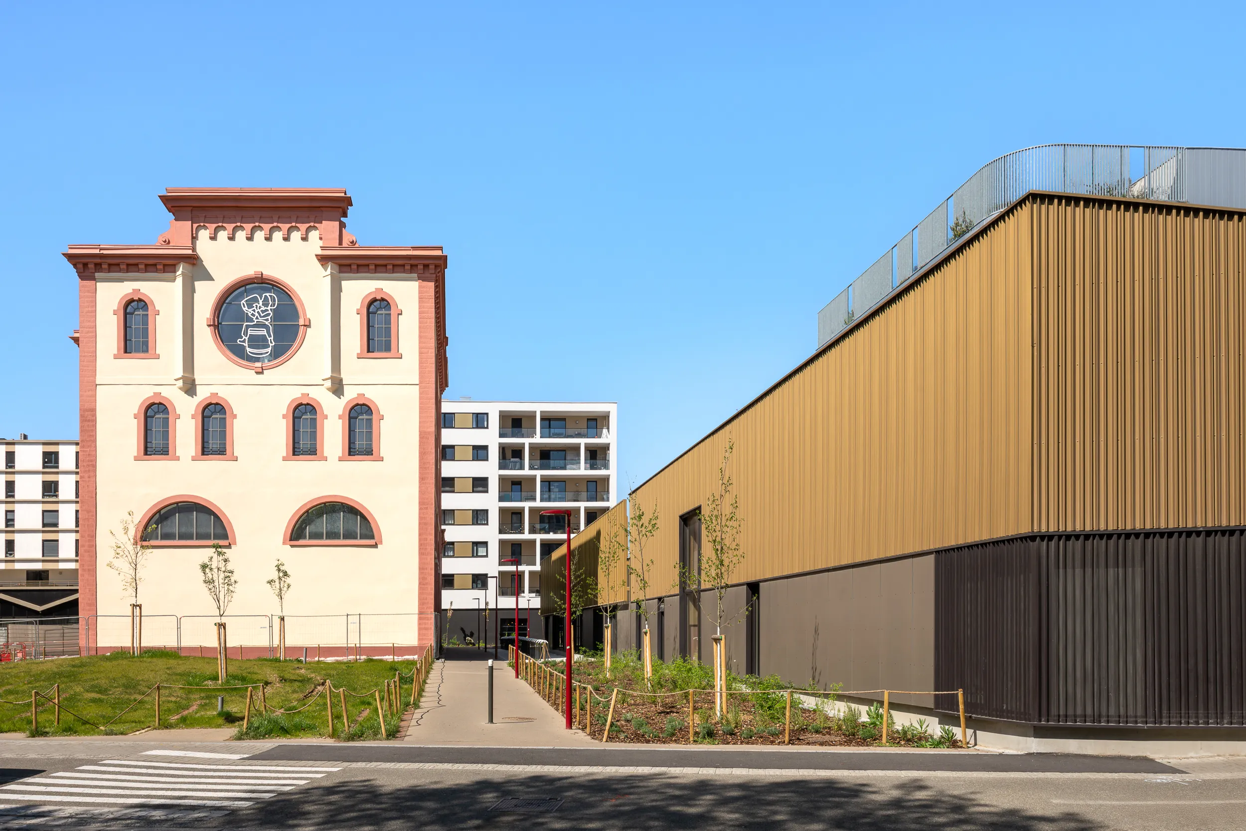 Palais Fischer à Schiltigheim conçu par le cabinet d'architectes dvvd photographie d'architecture prise par Cyril Bécard