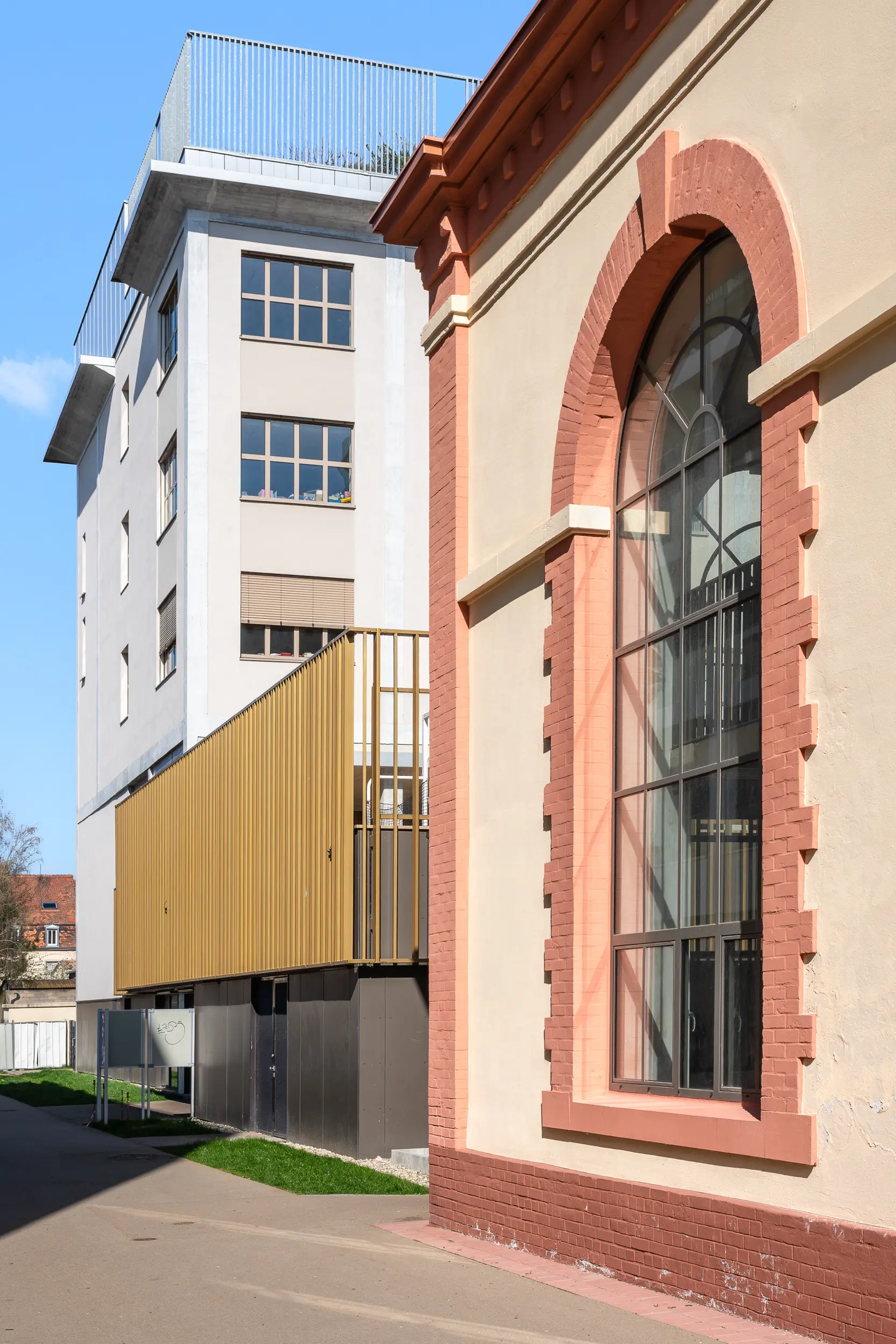 Palais Fischer à Schiltigheim conçu par le cabinet d'architectes dvvd photographie d'architecture prise par Cyril Bécard