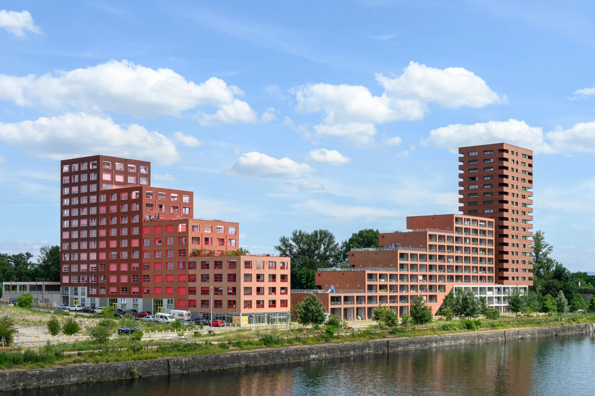 Quai Starlette à Strasbourg conçu par HHF Architects photographie d'architecture prise par Cyril Bécard