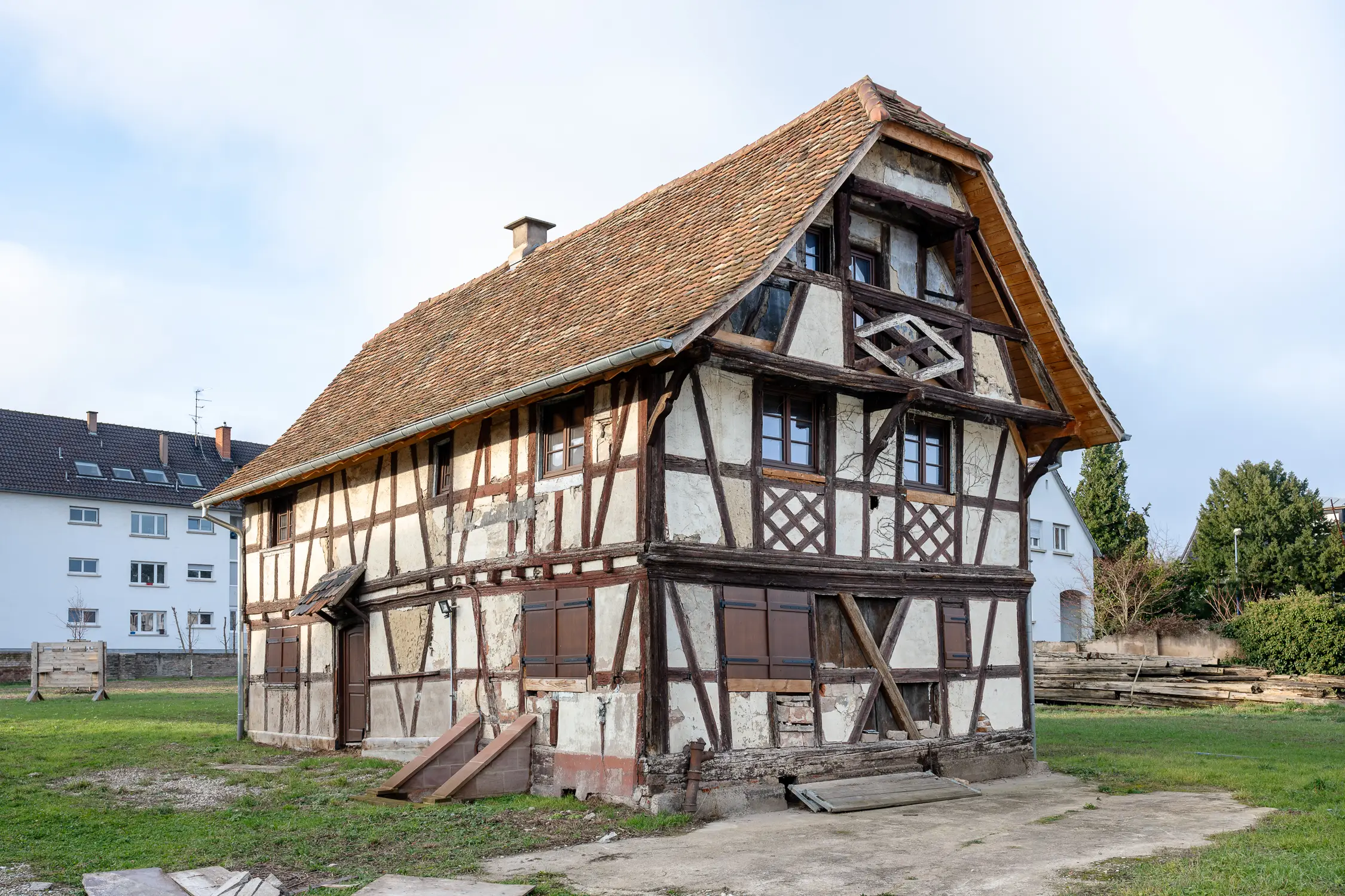 Reportage photo pour mettre en valeur le patrimoine architectural de la ville de Schiltigheim photographie d'architecture prise par Cyril Bécard