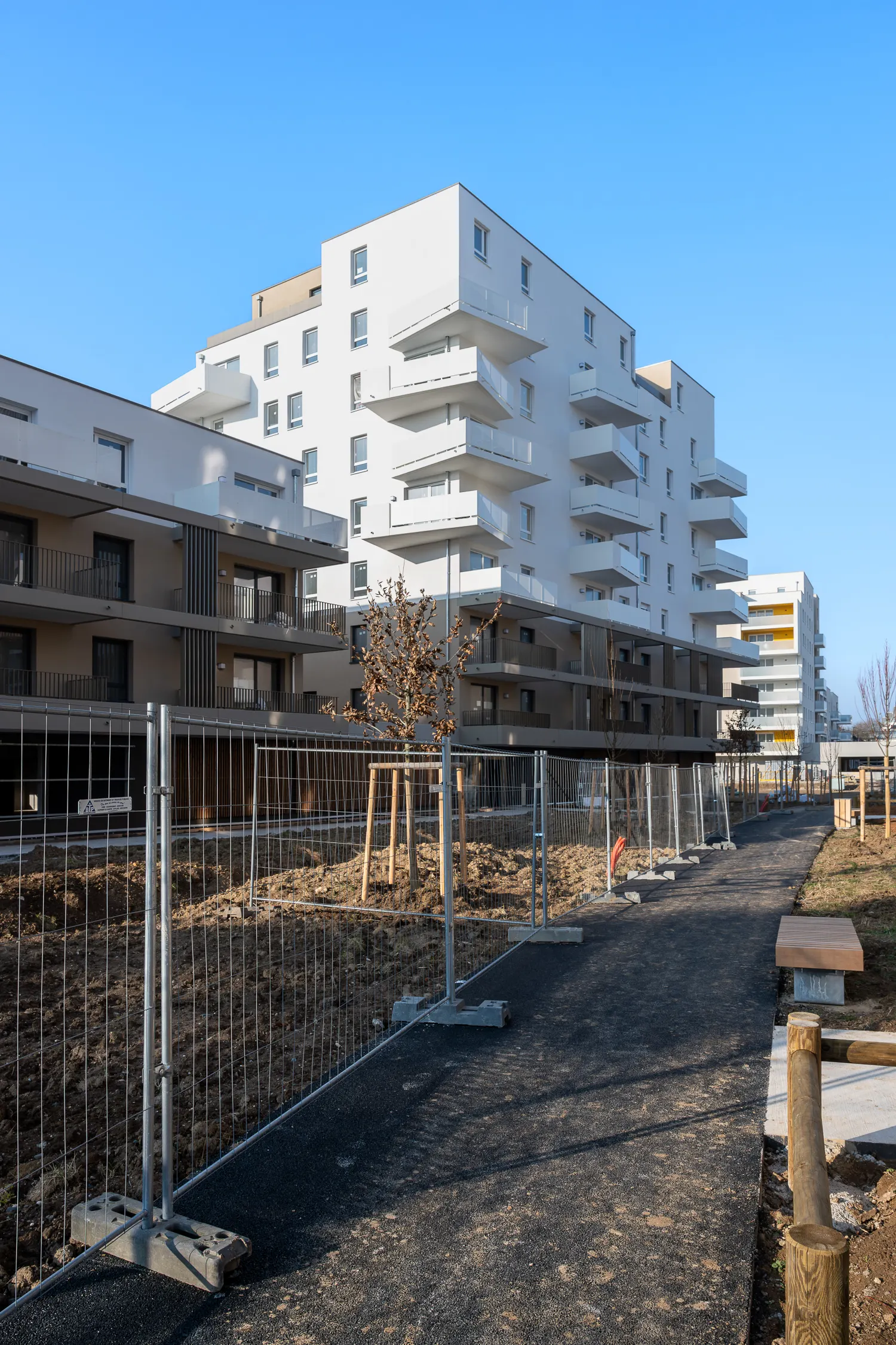 Reportage photo pour montrer l'avancement du projet d'urbanisme de l'ancienne friche istra de Schiltigheim photographies d'architecture prise par Cyril Bécard