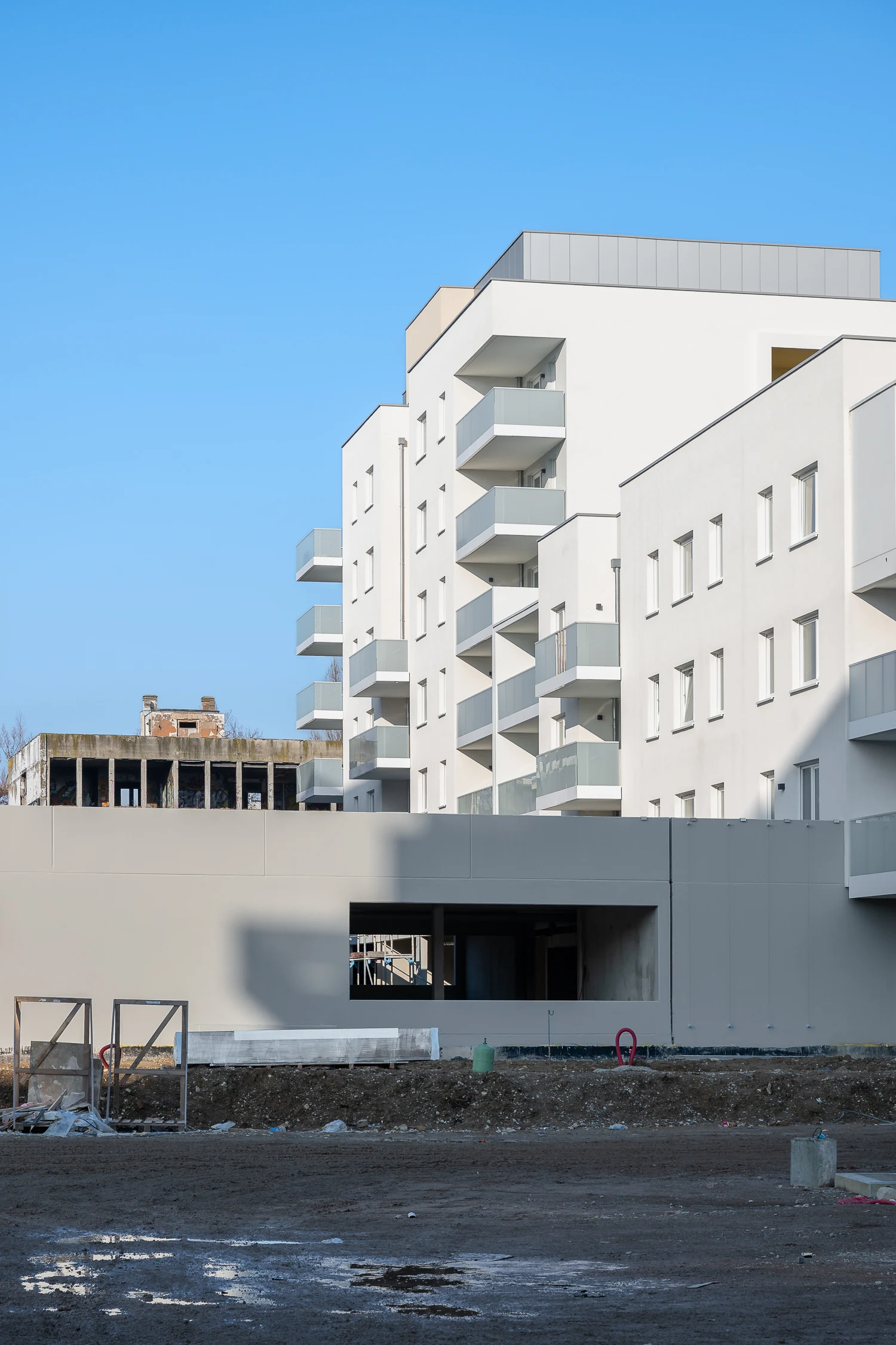 Reportage photo pour montrer l'avancement du projet d'urbanisme de l'ancienne friche istra de Schiltigheim photographies d'architecture prise par Cyril Bécard