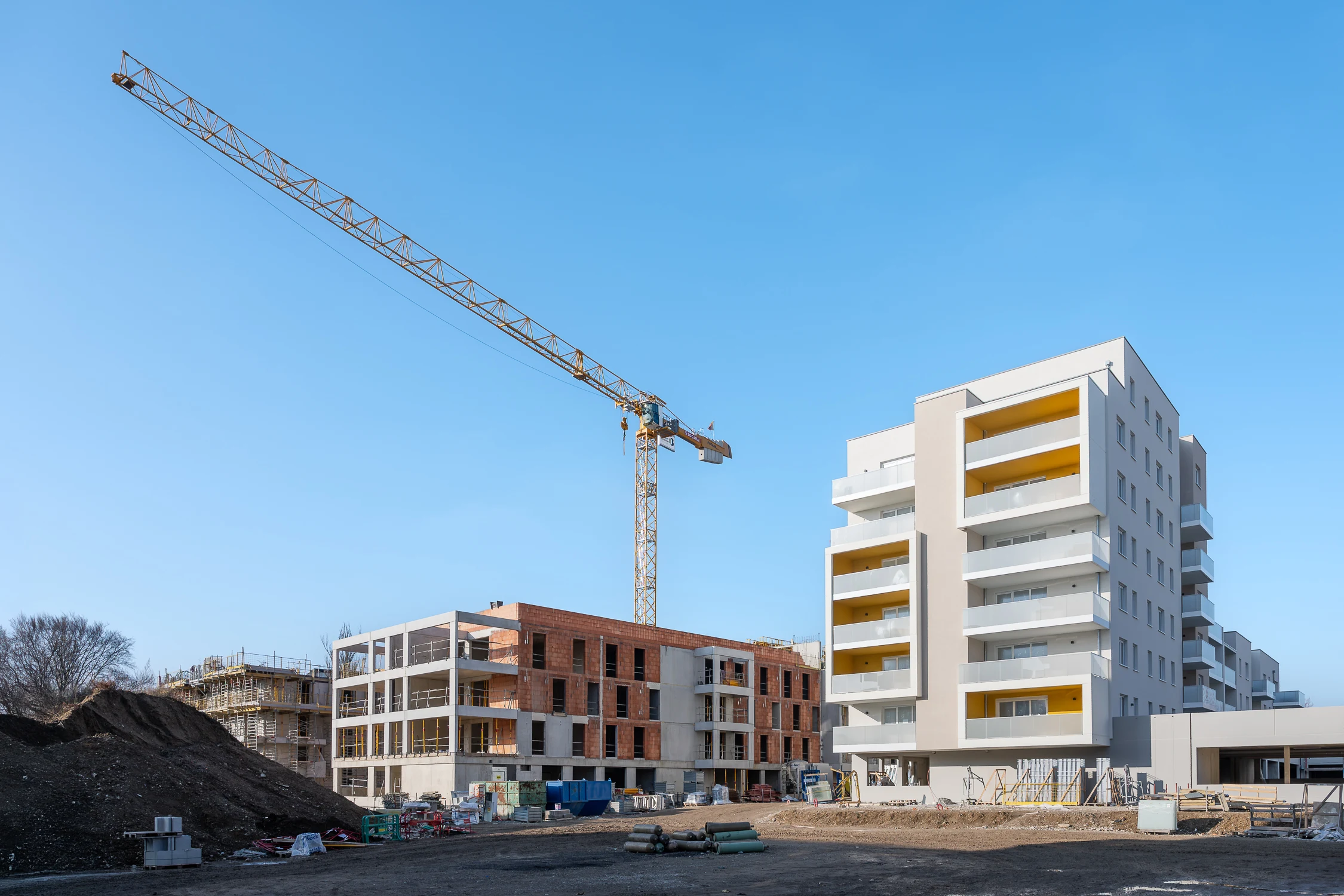 Reportage photo pour montrer l'avancement du projet d'urbanisme de l'ancienne friche istra de Schiltigheim photographies d'architecture prise par Cyril Bécard