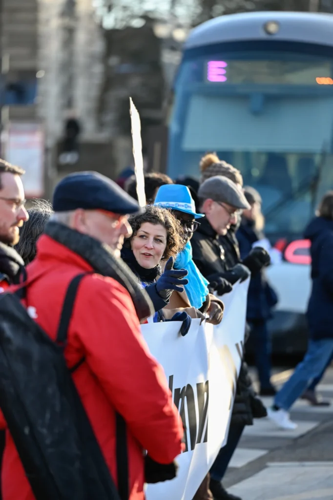 photographie manifestation loi immigration Jeanne Barseghian Strasbourg mouvements sociaux