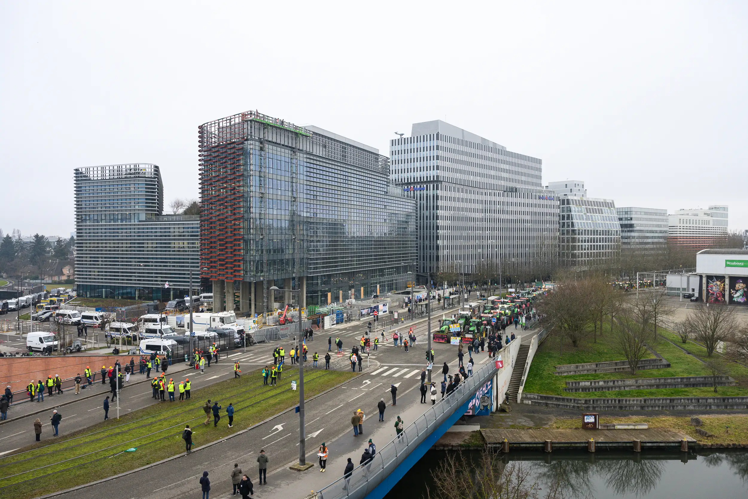 Mobilisation des agriculteurs contre le Mercosur à Strasbourg en 2026, photographie évènement prise par Cyril BECARD