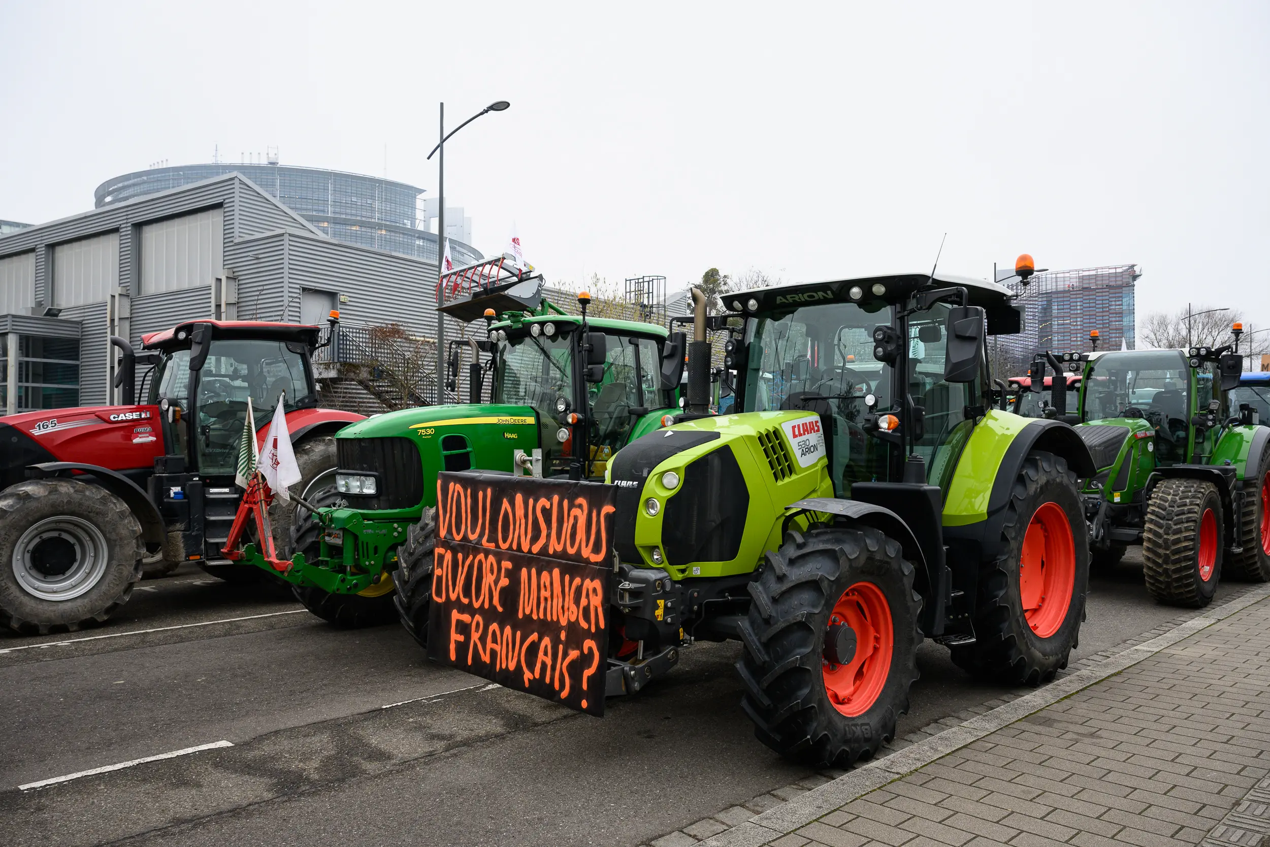 Mobilisation des agriculteurs contre le Mercosur à Strasbourg en 2026, photographie évènement prise par Cyril BECARD