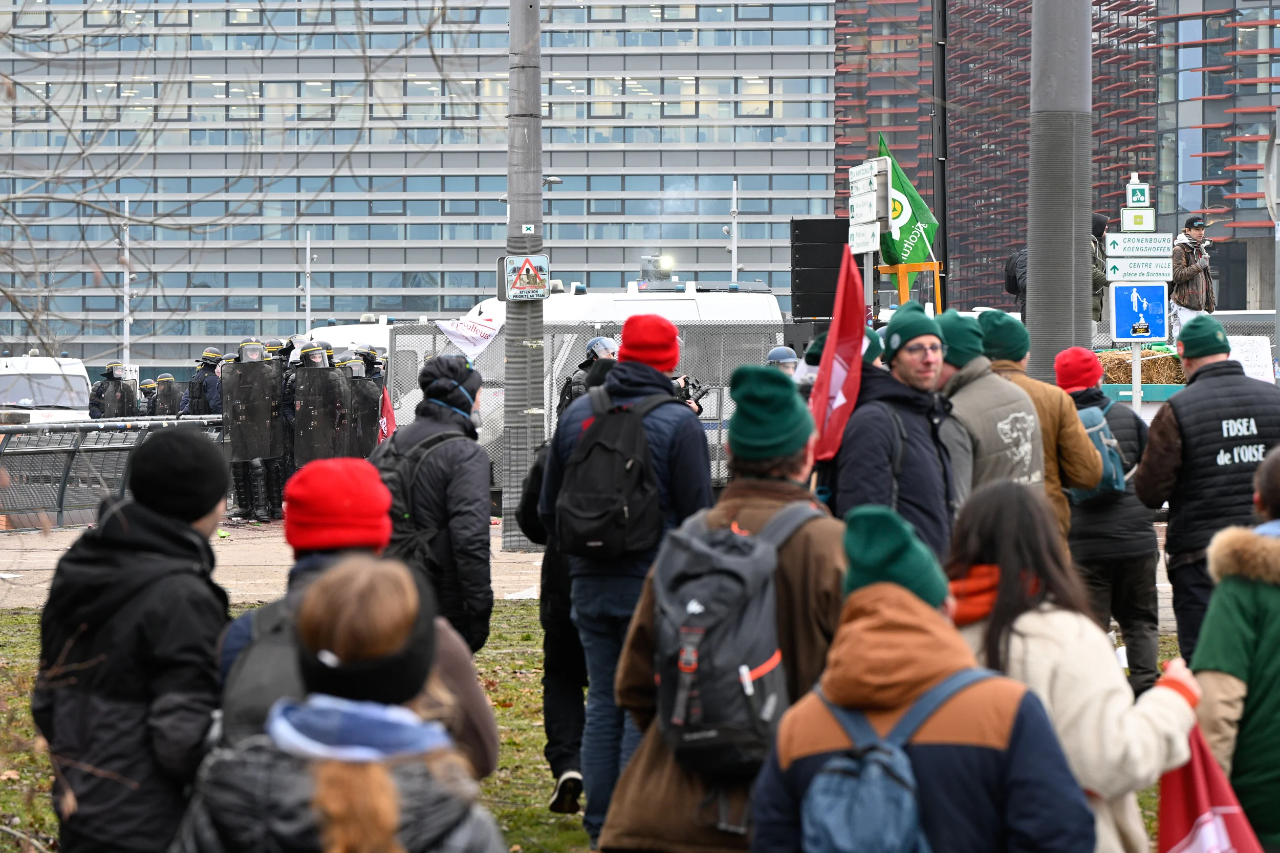Mobilisation des agriculteurs contre le Mercosur à Strasbourg en 2026, photographie évènement prise par Cyril BECARD