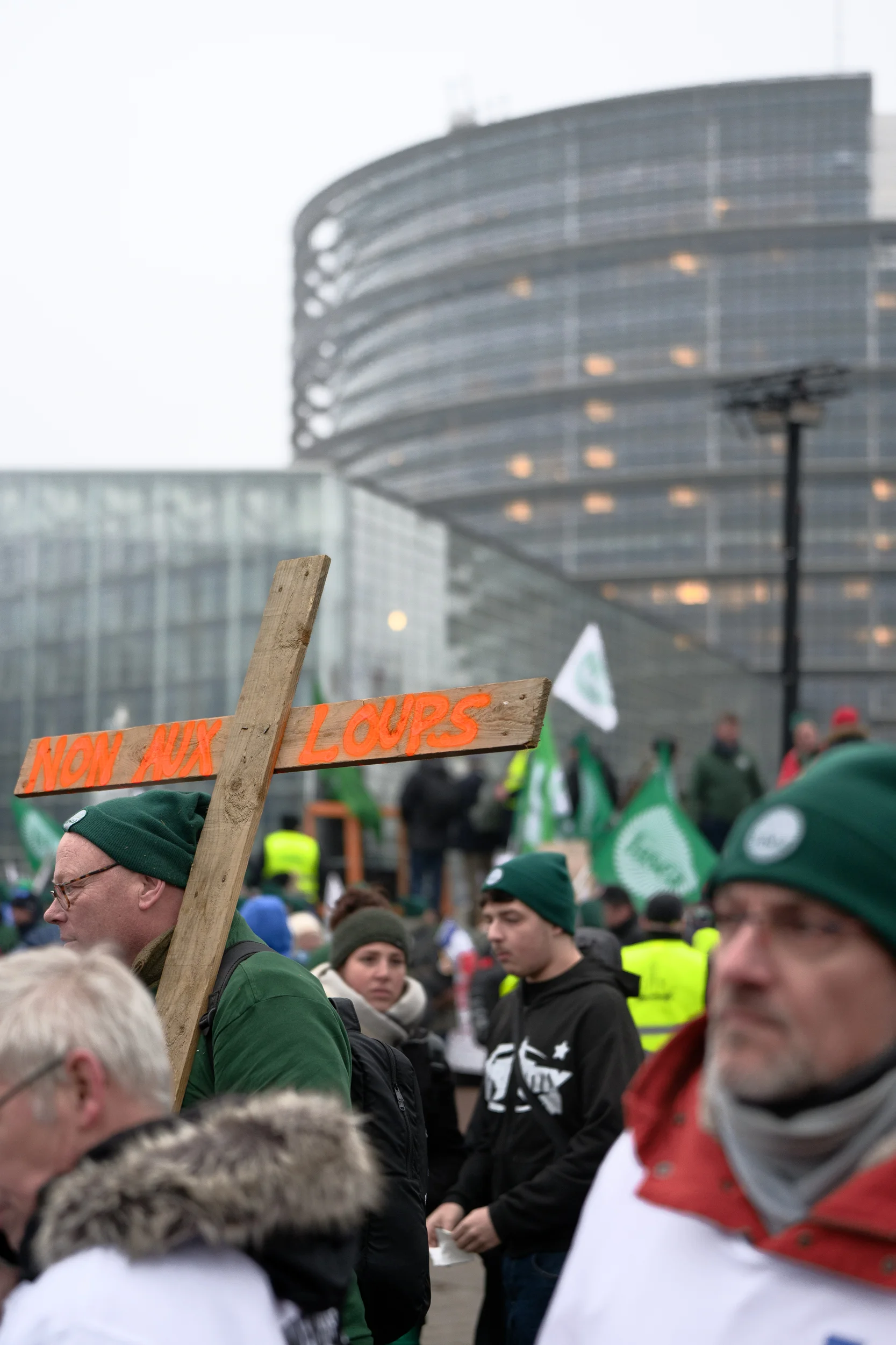 Mobilisation des agriculteurs contre le Mercosur à Strasbourg en 2026, photographie évènement prise par Cyril BECARD