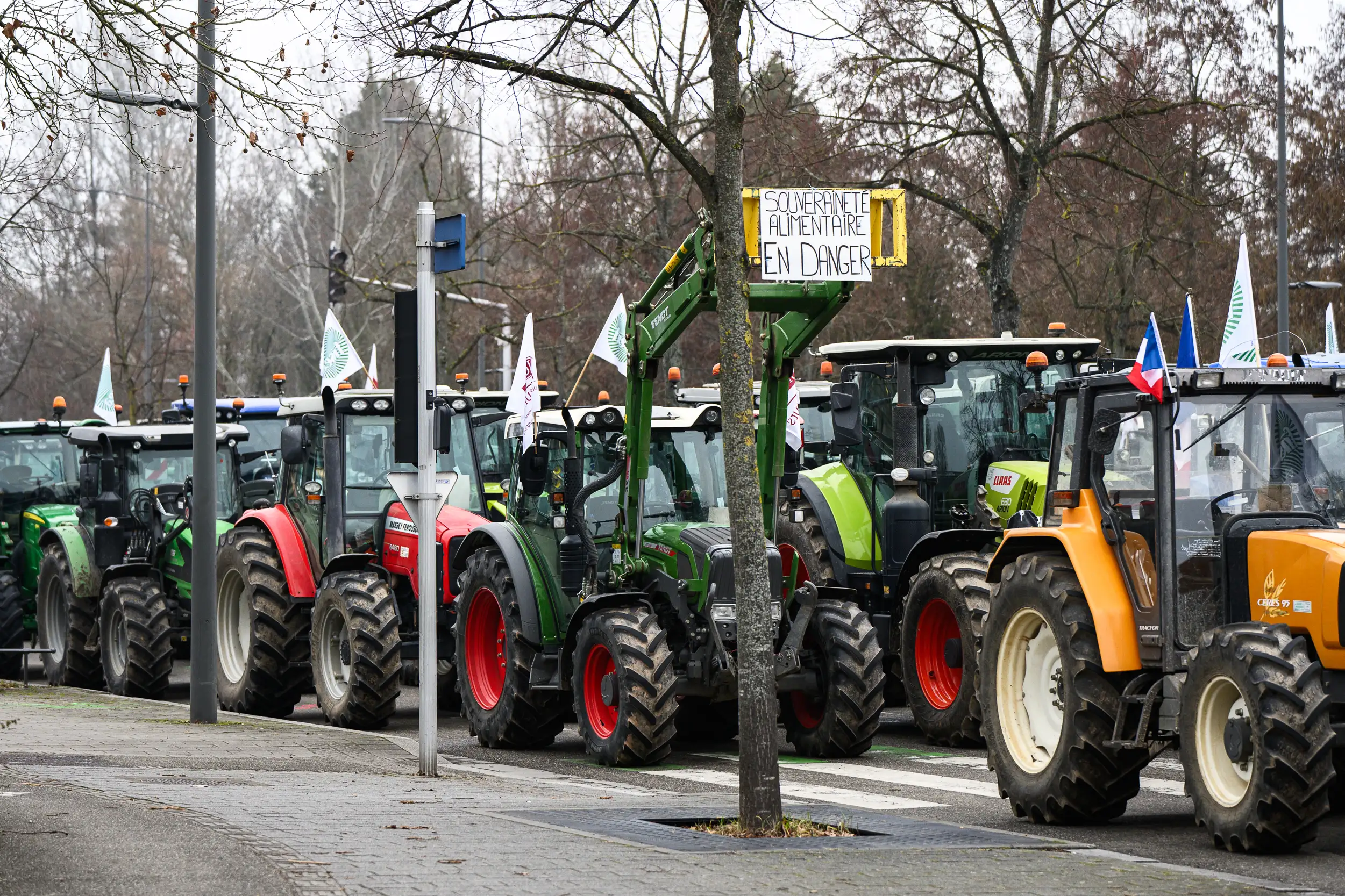 Mobilisation des agriculteurs contre le Mercosur à Strasbourg en 2026, photographie évènement prise par Cyril BECARD
