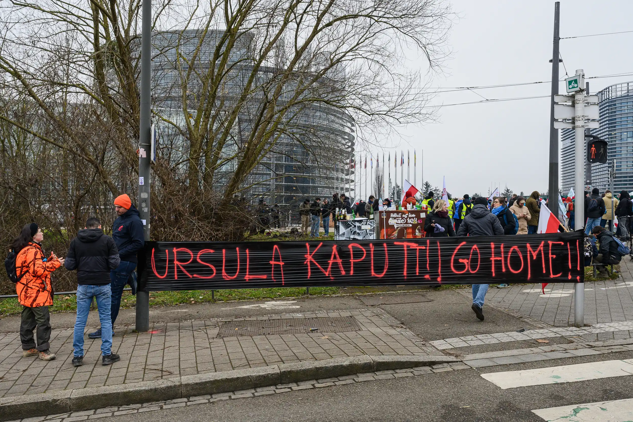 Mobilisation des agriculteurs contre le Mercosur à Strasbourg en 2026, photographie évènement prise par Cyril BECARD