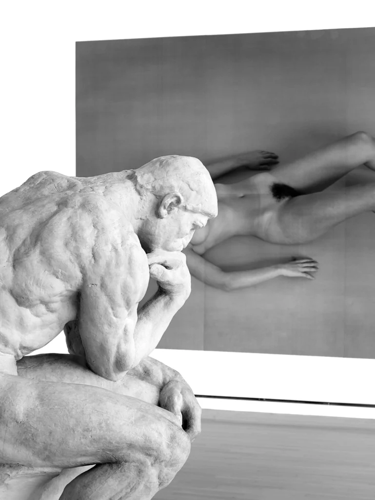 photographie d'art Strasbourg penseur de Rodin musée d'art moderne et contemporain mamcs 3 série fragments  photographie prise par Cyril Bécard